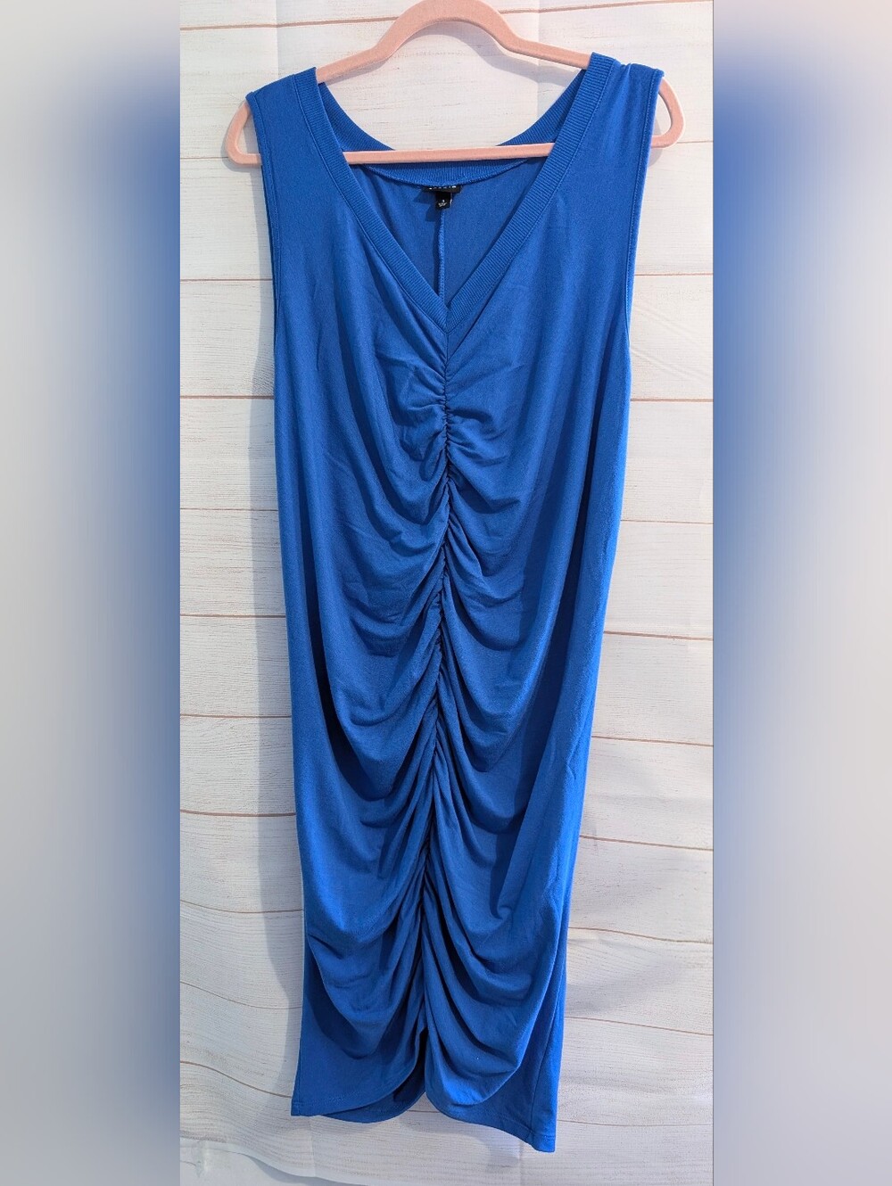 Nwot Torrid Royal Blue Ruched Bodycon Midi  Tank Dress 👗 Plus Size 3X